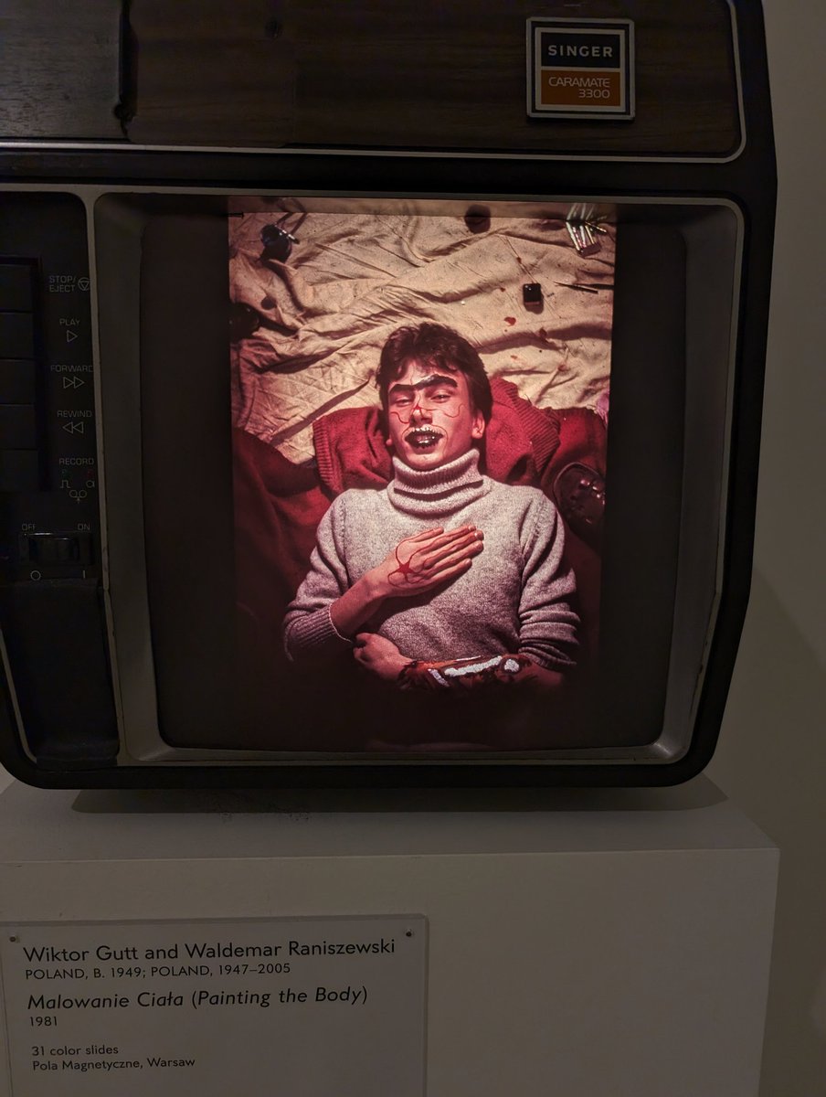 Jennifer Olivarez (@jkomarolivarez) on Twitter photo "Multiple Realities: Experimental Art in the Eastern Bloc, 1960s-1908s" <a href="/walkerartcenter/">Walker Art Center</a> shows how little it took for artists to be subversive under Communism: posing w/a Lenin sign; using textiles, not painting, asserting womens' condition; painting faces @ a music festival. "Multiple Realities: Experimental Art in the Eastern Bloc, 1960s-1908s" <a href="/walkerartcenter/">Walker Art Center</a> shows how little it took for artists to be subversive under Communism: posing w/a Lenin sign; using textiles, not painting, asserting womens' condition; painting faces @ a music festival.