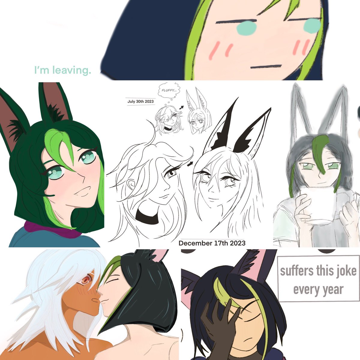 Happy Birthday Tighnari! Somehow this year you became my focus as I learned how to draw. Thank you for being one of my central models these past eight months 💖 #tighnari #cynonanri #genshin