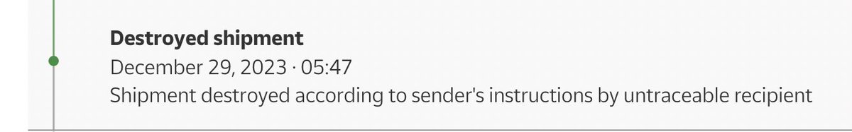 journeymancoder's tweet photo. What is going on @CorreosAtiende? I just checked on a package I sent from Valencia to the US and your website says it was destroyed?!?!?! https://t.co/jfO4dt85SO