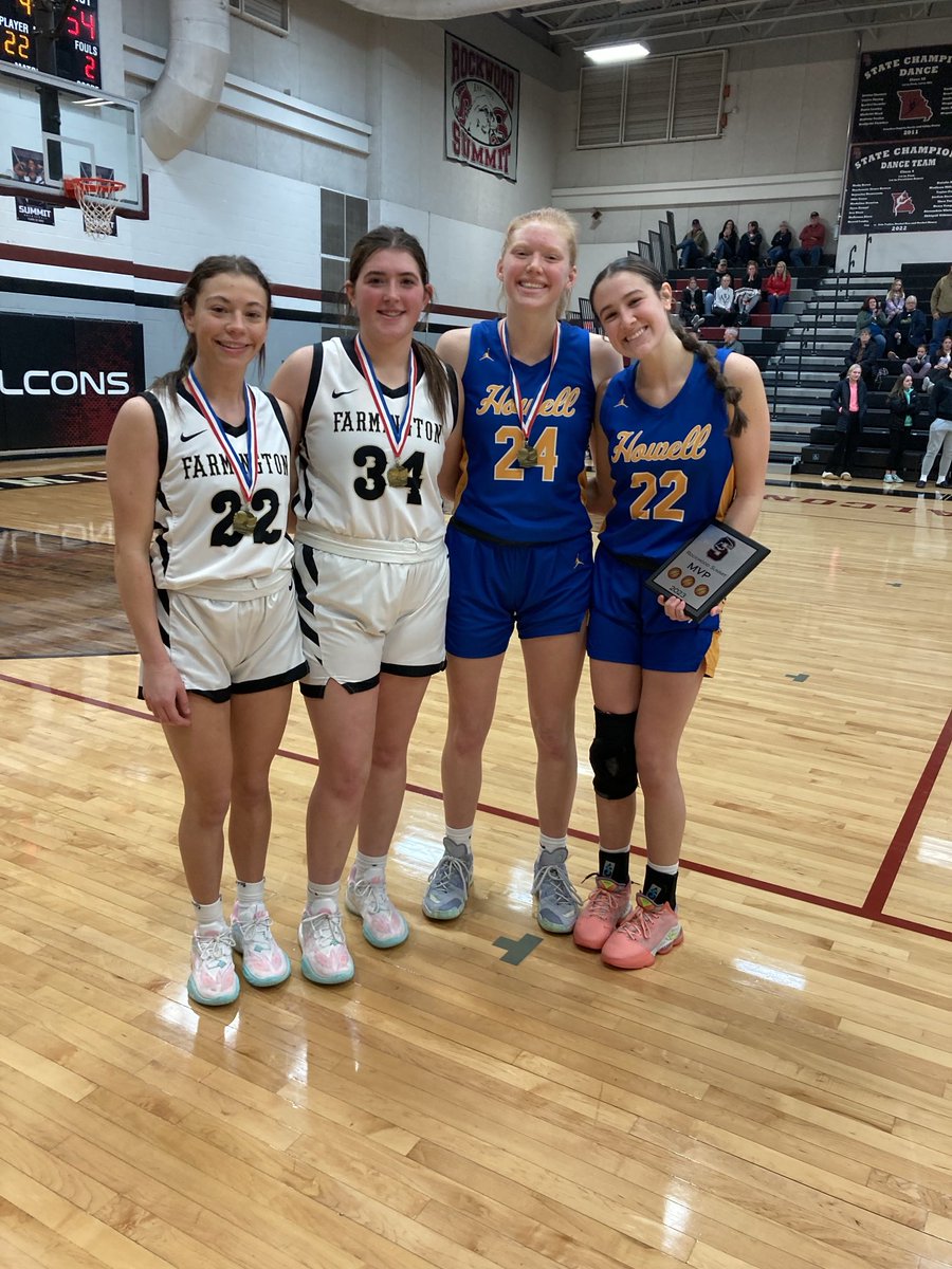 RSHSsports's tweet photo. Varsity Holiday Hoops All Tournament Team-Championship game

Brynn Johnson and Shelby Bowling-Farmington

Riese Grier and Reagan Celeste (MVP)-Francis Howell
⁦@RSHS_Basketball⁩
⁦@STLhssports⁩ https://t.co/QvsdN6lB9m