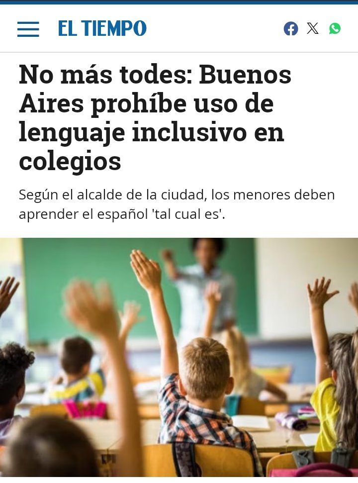 Está de acuerdo que prohíban el uso del lenguaje inclusivo en los colegios?

SÍ: 🔄
NO: ♥️