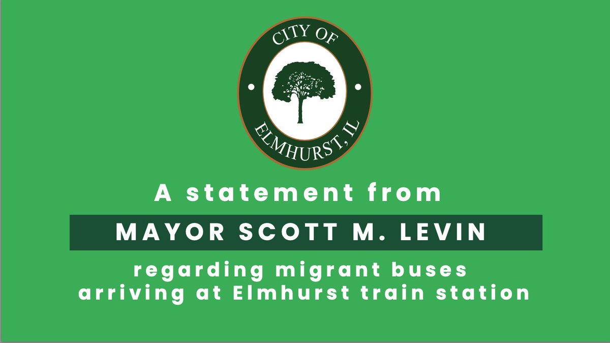 Neighbors, Over the past week, seven busloads of migrants, all people who are seeking asylum, have arrived from Texas at Elmhurst’s Metra station. This has caused significant consternation in our community. There is a great deal manager.everbridge.net/pub/1393357720…
