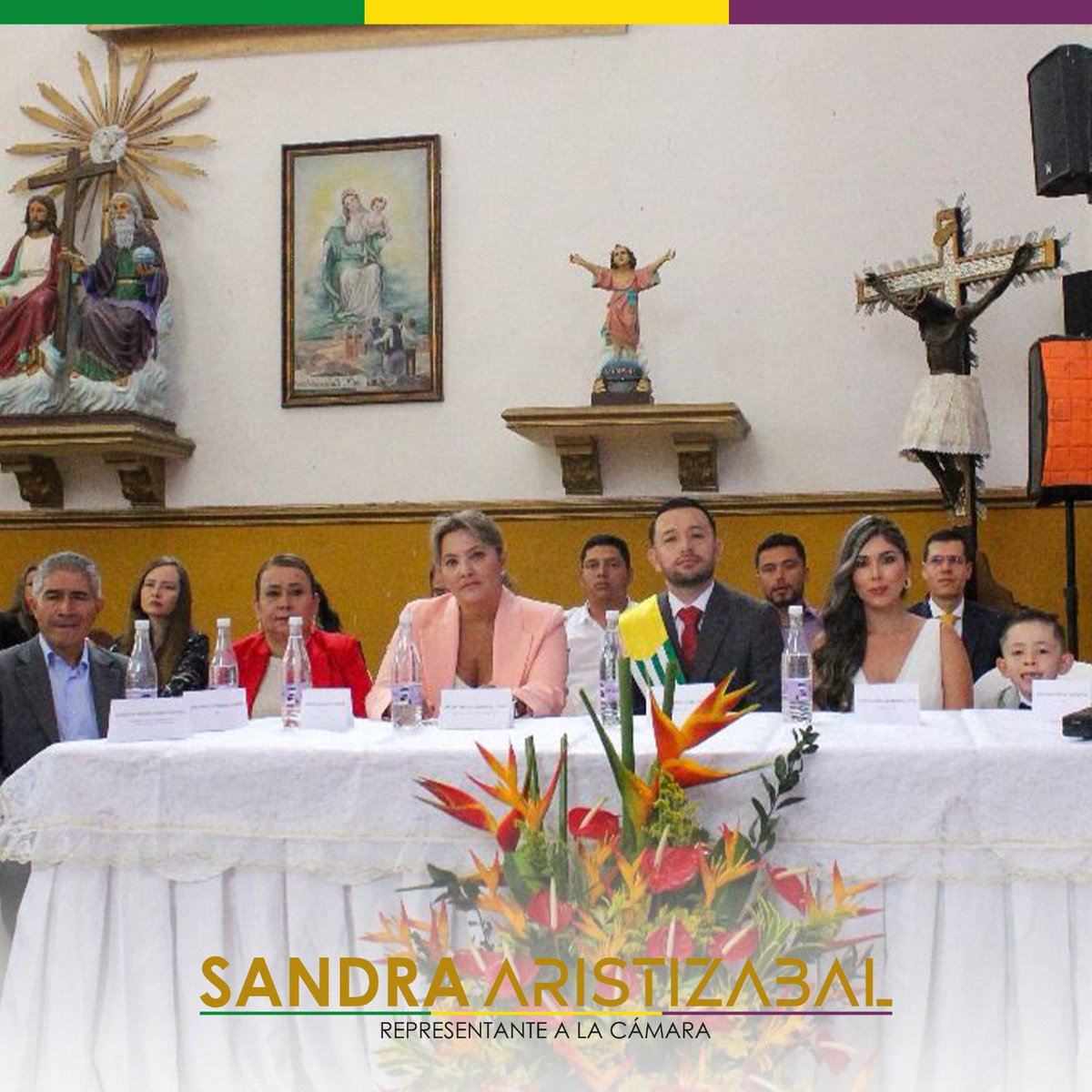 sandraaristis's tweet photo. Hoy acompañé la posesión del alcalde electo de Génova, mi amigo liberal, @diegosicua

Porque Génova tiene futuro, deseo para él y para los habitantes del bello rincón quindiano, un nuevo trabajo conjunto y de corazón por el progreso del departamento. https://t.co/a8xjYu5ZR3