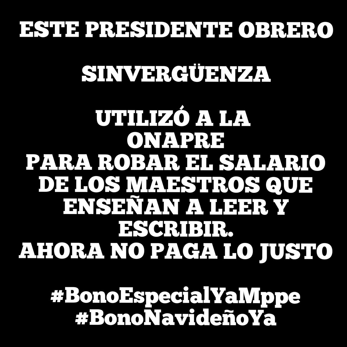 polachini_wladi's tweet photo. #BonoNavideñoMPPE #BonoEspecialYaMppe 
@NicolasMaduro 
@ConCiliaFlores 
@JMilei 
@nayibbukele 
ESTE DESGOBIERNO ROBÓ AL GREMIO DOCENTE DE VENEZUELA...EL SUELDO DE UN DOCENTE CON MAESTRÍA Y 25 AÑOS DE SERVICIO ES DE 15 DÓLARES AMERICANOS MENSUALES. https://t.co/lVRz5igPYV