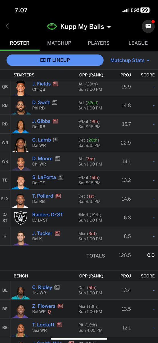Garrett_Libbra's tweet photo. @rocfantasy_ pollard, Zay flowers, Calvin Ridley or Tyler Lockett in my flex? https://t.co/s8gQXY3nyU