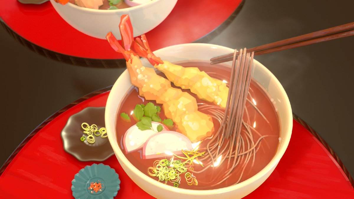 marikart_t's tweet photo. 気になってたblender始めたら楽しい〜〜！もうすぐ年越しそば。
#blender #b3d https://t.co/Y4RQoPW8YS