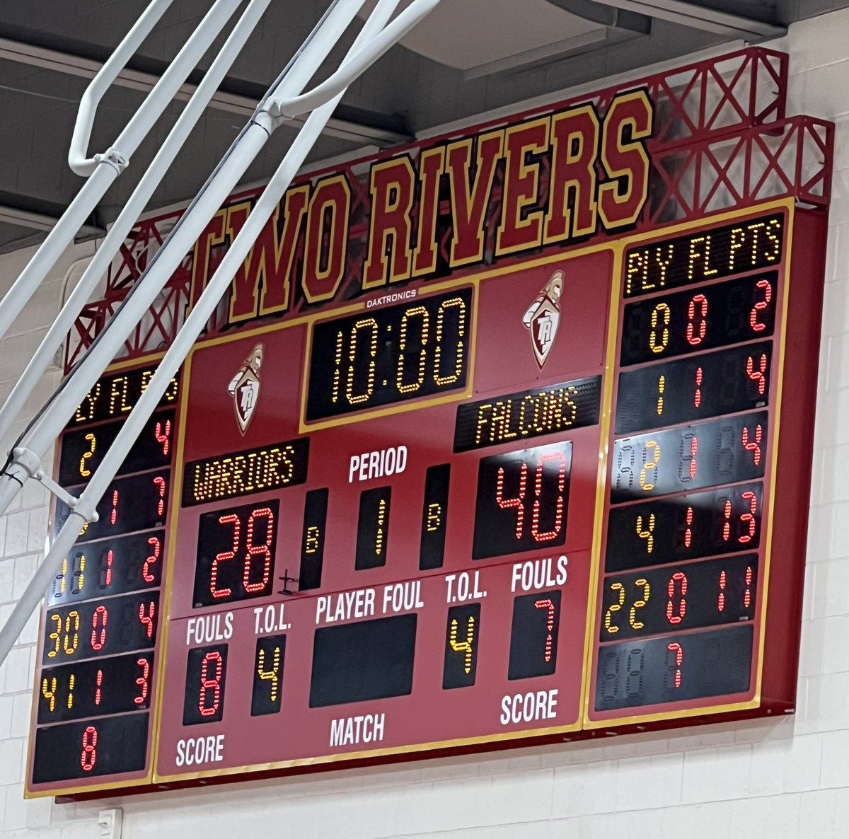 Halftime: Faribault 40- Two Rivers 28