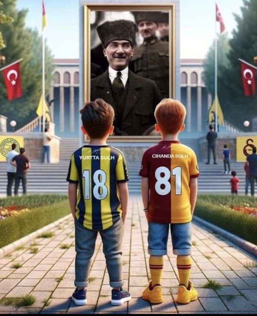 Fenerbahçe & Galatasaray Futbol takımlarının Sporcu ve yöneticilerini; onurlu hareketleri için kutluyorum. Cumhuriyetimizin 100.ci Yıl dönümünde maç Samsun’da oynansın! Kalbimizdeki ilk Cumhurbaşkanımız; Gazi Mustafa Kemal ATATÜRK’e armağan olsun.