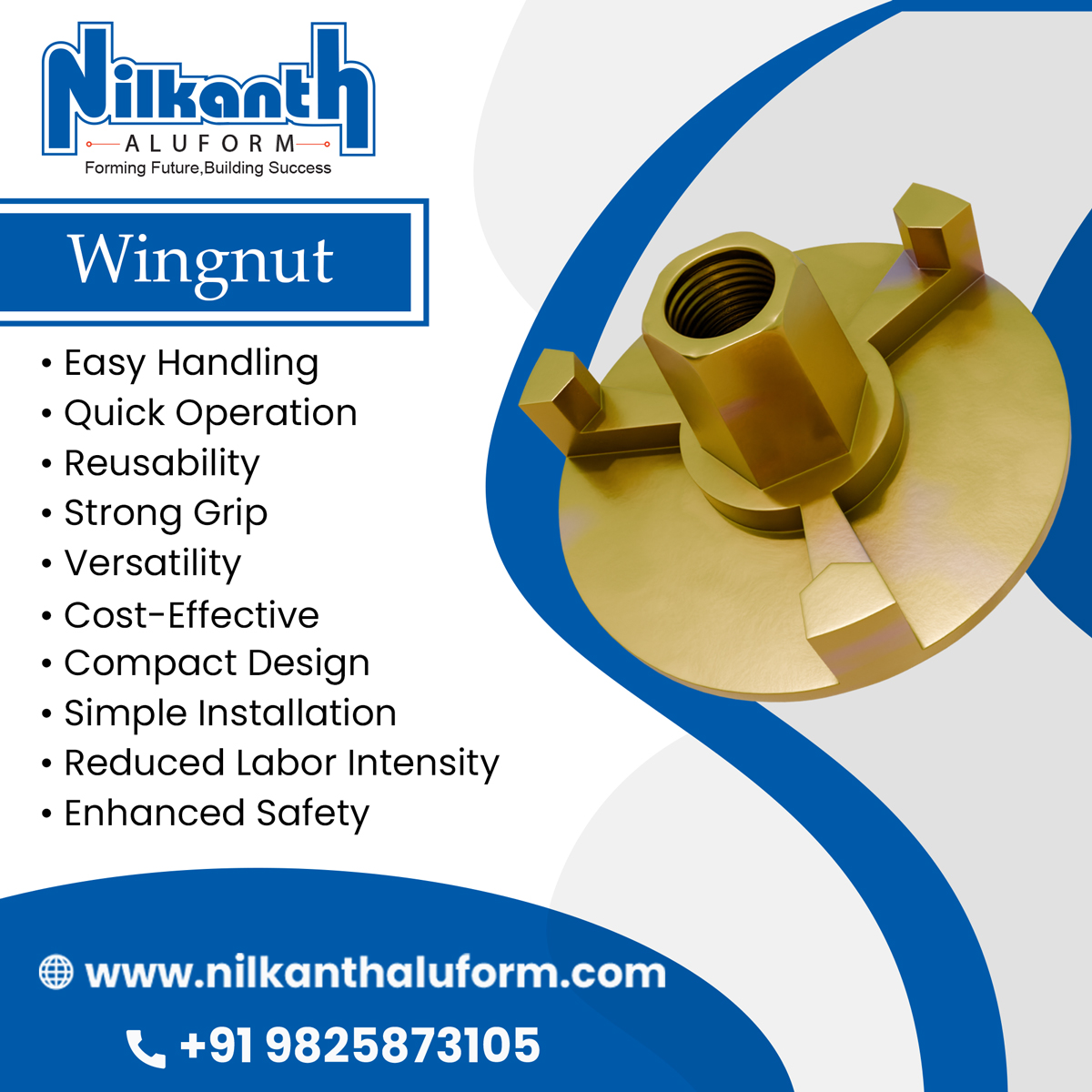 #wingnut #nilkanthaluform #nilkanthengineering #easyhandling #simpleinstallation