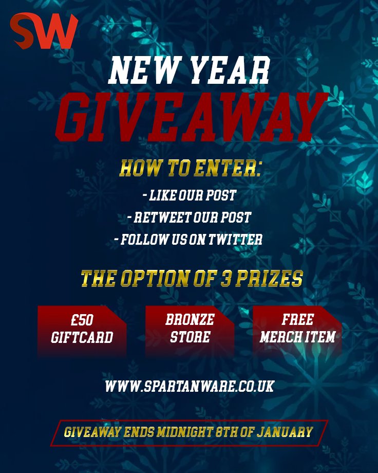 🎆New Year Giveaway!🎆

The choice of 3 prizes up for grabs!
- Like this post
- Retweet this post
- Follow us 

The Winner will be announced at midnight on the 8th of January 2024!

Good Luck!!