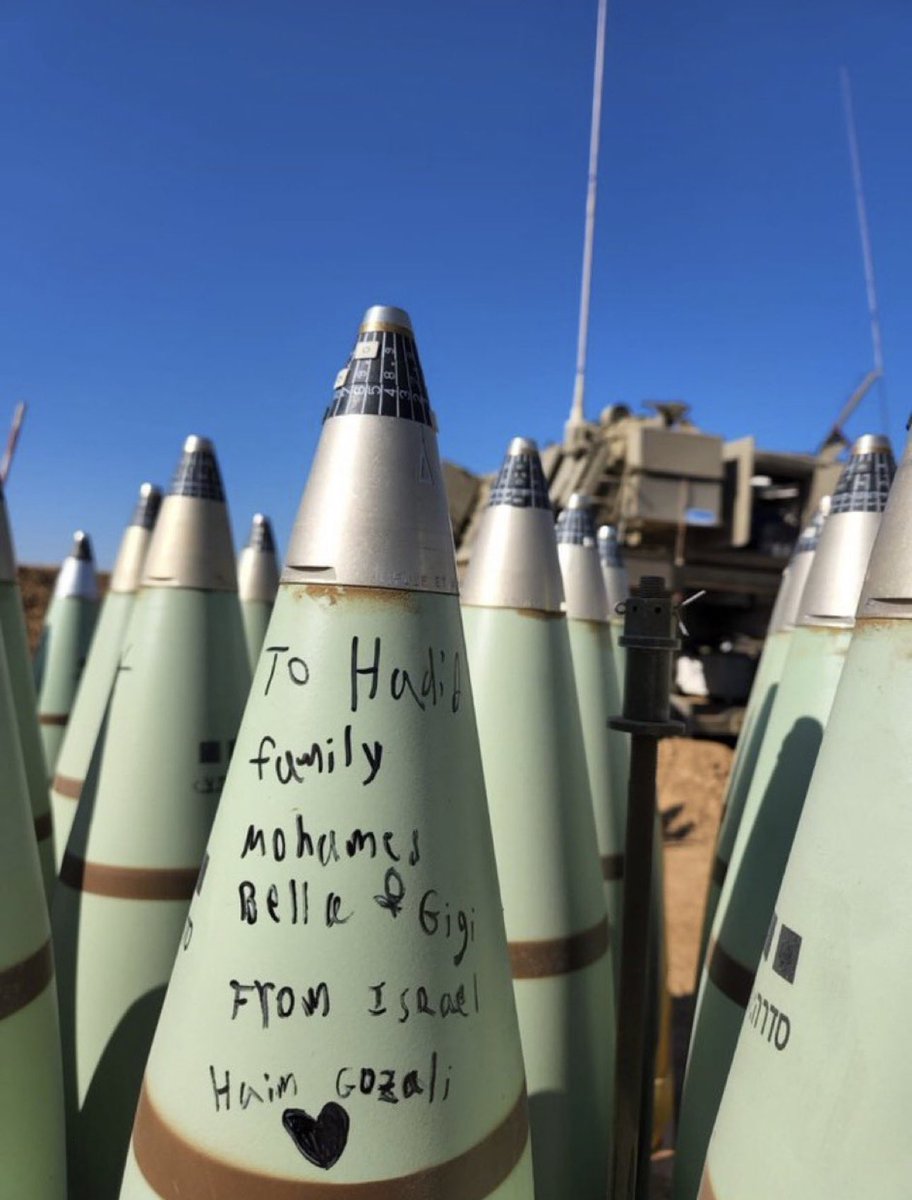 ShaykhSulaiman's tweet photo. ZIONISTS HAVE NOW PUT THE NAME OF THE HADID FAMILY WHICH INCLUDES BELLA, MOHAMED AND GIGI HADID

They will be killing innocent civilians with these missiles https://t.co/ImL9skusix