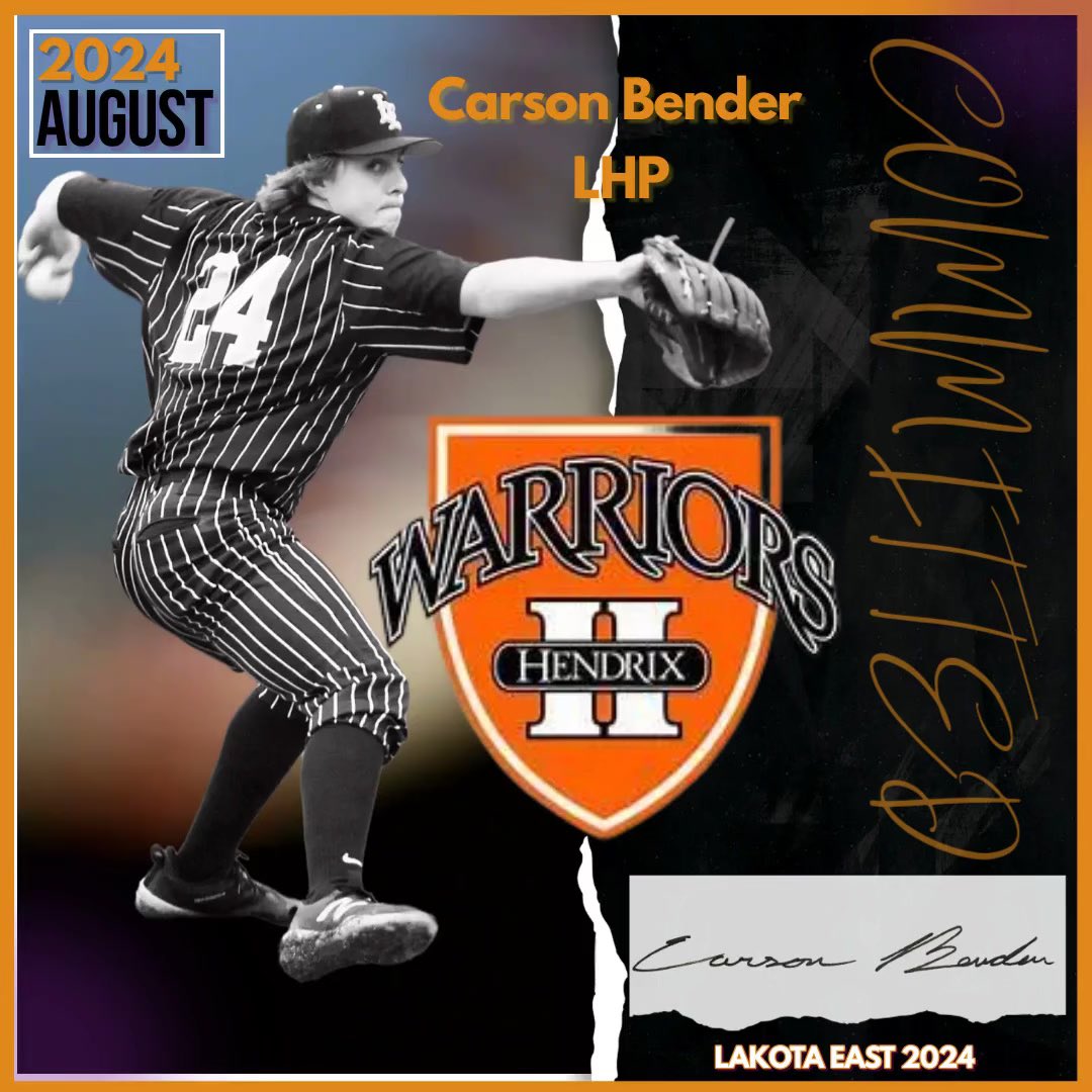 CarsonBender5's tweet image. I am excited to announce my commitment to Hendrix College!  I’d like to thank my family and my coaches for getting me to where I am today.  Roll Drix!
#HendrixWarriors #RollDrix
@HendrixBaseball
@CoachMattMarsh
@DaytonClassics
@Coach_Yeti