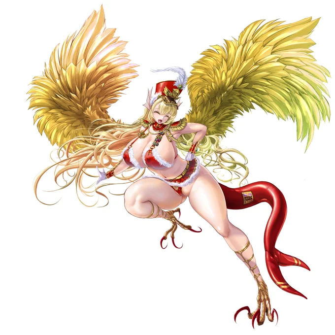 レア4メガエラは完全な悪役としてデザインしてたので怒り表情とかガチだったんすが今回は何か優し気ですな(;'▽')こうなるまでは結構紆余曲折あったんですな～('▽')このお股とお尻で自転車こいじゃダメでしょ。事故ります。周りが。#エデンズリッターグレンツェ 