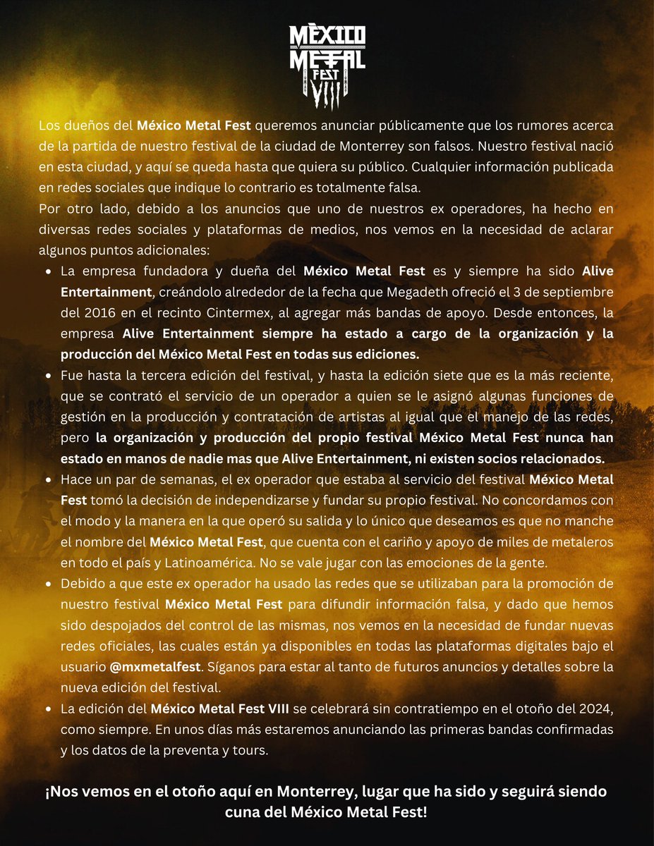 México Metal Fest tweet media
