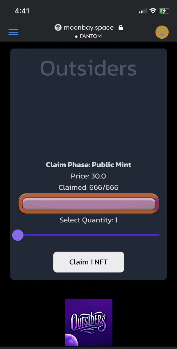 kjgirl111's tweet photo. Minted out in just an hour! Congratulations! @zethesx @moon_masters @TrippySteve22 @Dear_Johna 🥳 #fantom #nft #ftm #ftmnft https://t.co/RyqahiHMuV