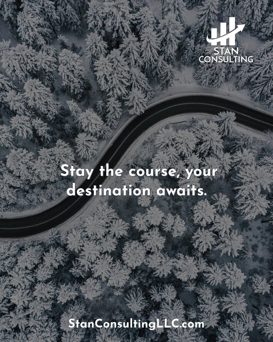 Stay the course; every turn brings new adventures. #JourneyAhead