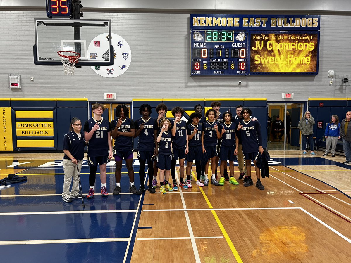 The JV Boys Basketball team heads into the New Year 7-0, after defeating Kenmore West in the championship of the <a href="/KenTonAthletics/">Ken-Ton Health, Physical Education, & Athletics</a> Holiday Tournament! Great job boys!!!