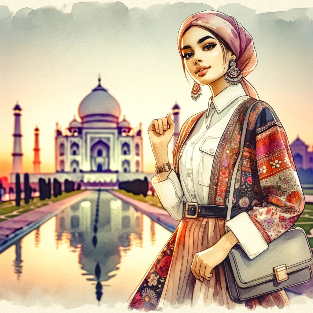 Taj Mahal in India 🕌 👩‍🎨 🌅  💎📸 #TajMahal #IncredibleIndia #TravelGoals #CulturalFashion #HeritageSite #SunsetBeauty #IconicIndia
#ParisianChic #EiffelElegance #rains #Dance #FashionUnderTheTower #EveningInParis #Vibes #ArtisticVibes #CinematicStyle #IconicParis #night