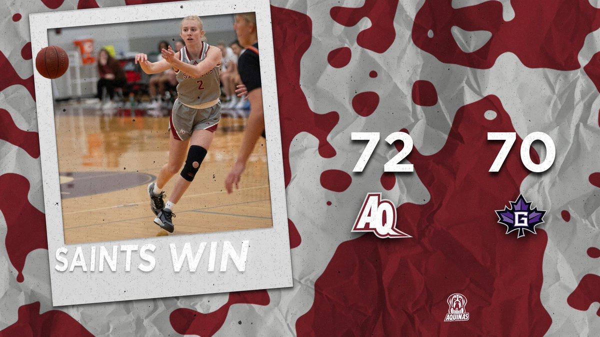 SAINTS WIN!

Aquinas 72
Goshen 70

Claire Gregwer scores 13 in her debut as Aquinas holds on to win an important road matchup! #SaintsMarchOn