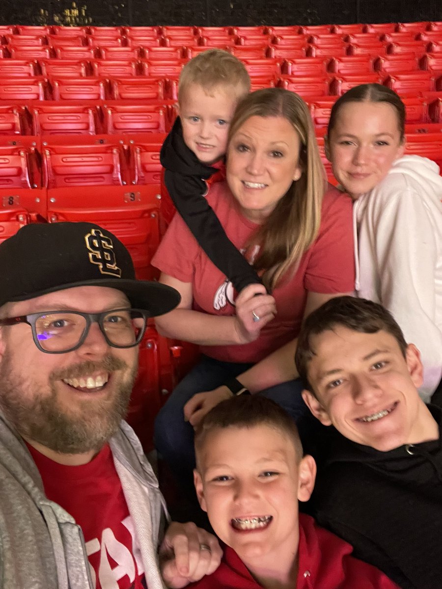 Our first ever U of U game! #uofubasketball #utesgameday