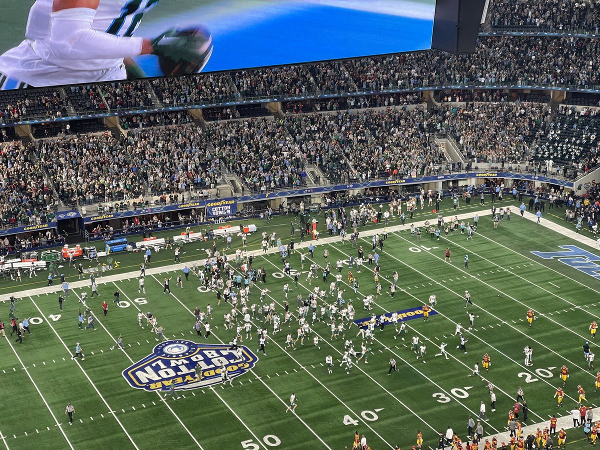 Since it’s the Cotton Bowl, I’m required to remind everyone about last year’s event. 

One of the best games I’ve ever seen in person.