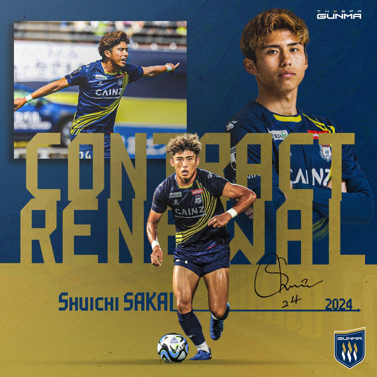 OfficialThespa's tweet photo. /
2024シーズン
契約更新🤝
\
この度、 #酒井崇一 選手と2024シーズンの契約を更新しましたので、お知らせいたします。➡️ https://t.co/Cr78tyVFC7
最終ラインの絶対的存在として自身の価値を示した2023シーズン。さらに激しく、熱い守備に期待ですね。
今シーズンも共に戦いましょう🙌
#thespa https://t.co/WCt5ipAzXh