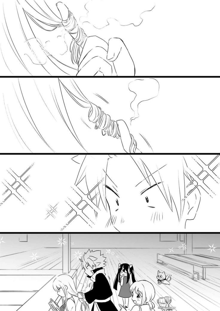 Steller_Jade's tweet photo. GUYS IVE LOOKED FOR THIS NALU IMAGE FOR AGES HES A HUMAN CURLING IRON IDC THIS IS MY HC  he does this idc anymore https://t.co/edGDntsdiQ