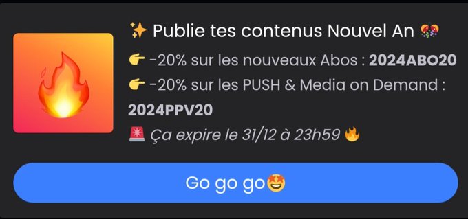 WOAW LES GARS ! NOUVEAU CODE PROMO SUR MYM 🔥🥵 https://t.co/0VxIaHuvXT<a href="/tag/mym"class="tags"><span>#mym</span></a>