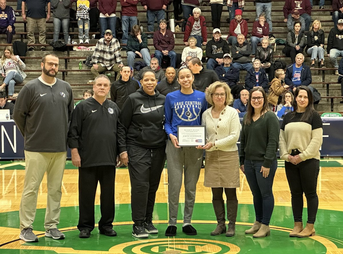 Our 2023 Girls’ Jennings Scholarship recipient is <a href="/LakeCentralGBB/">Lake Central Girls’ Basketball</a>’s Faith Harrison! A huge congratulations on a well deserved honor!