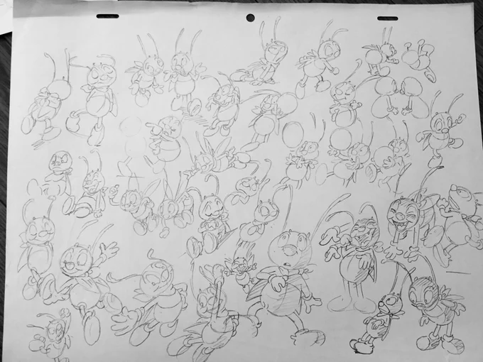 オサムとムサシ 練習絵
#大橋学 