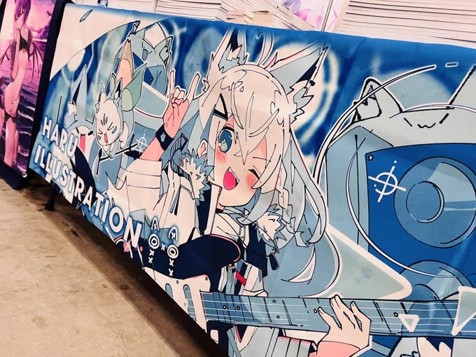 コミケ設営完了しました!  12/30(土)【東7ホール a-09ab】  KONKON Beatsのフブキさんのブースクロスが目印です!よかったら遊びに来てもらえたらなと…! #C103