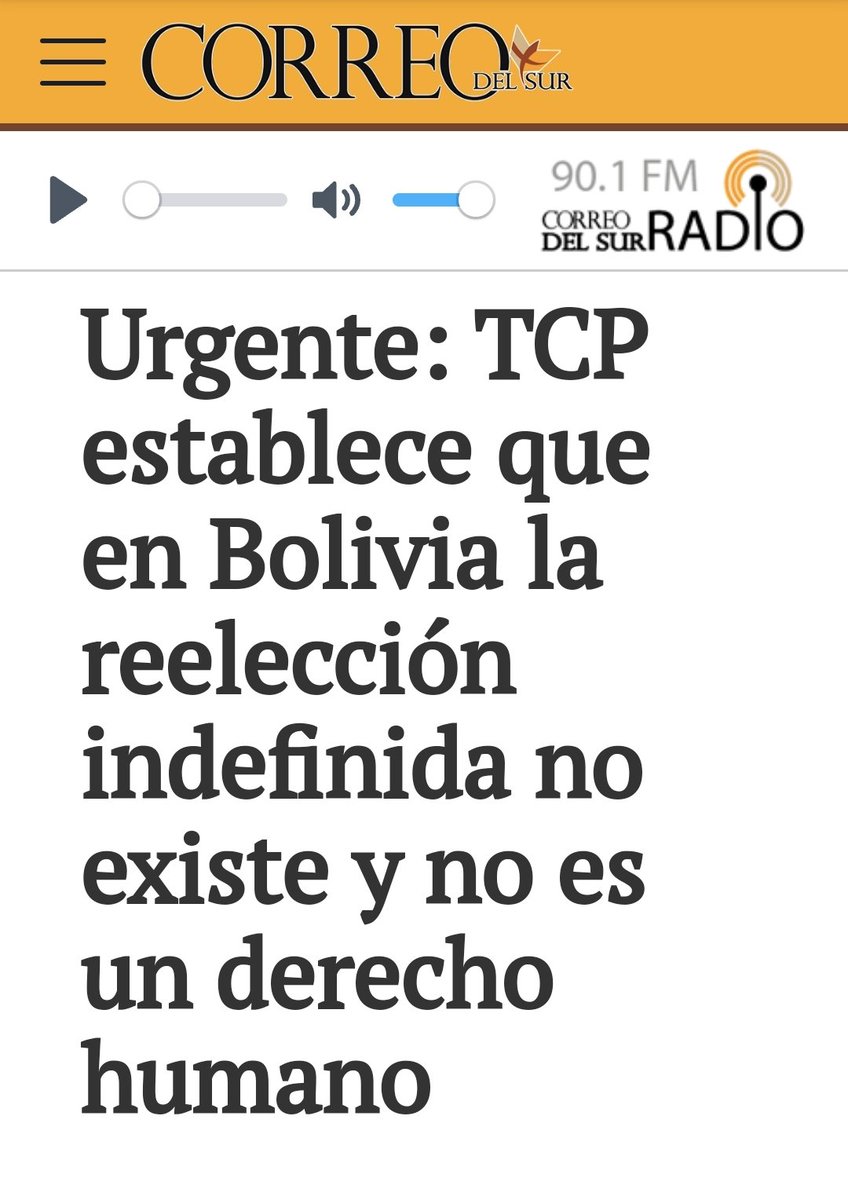 Ahora, corresponde que Lanchipa inicie proceso por prevaricato contra los anteriores miembros del TCP, por determinar que la reelección era un derecho humano. De no haberse presentado Evo Morales a las elecciones de 2019 otra hubiese sido la historia.