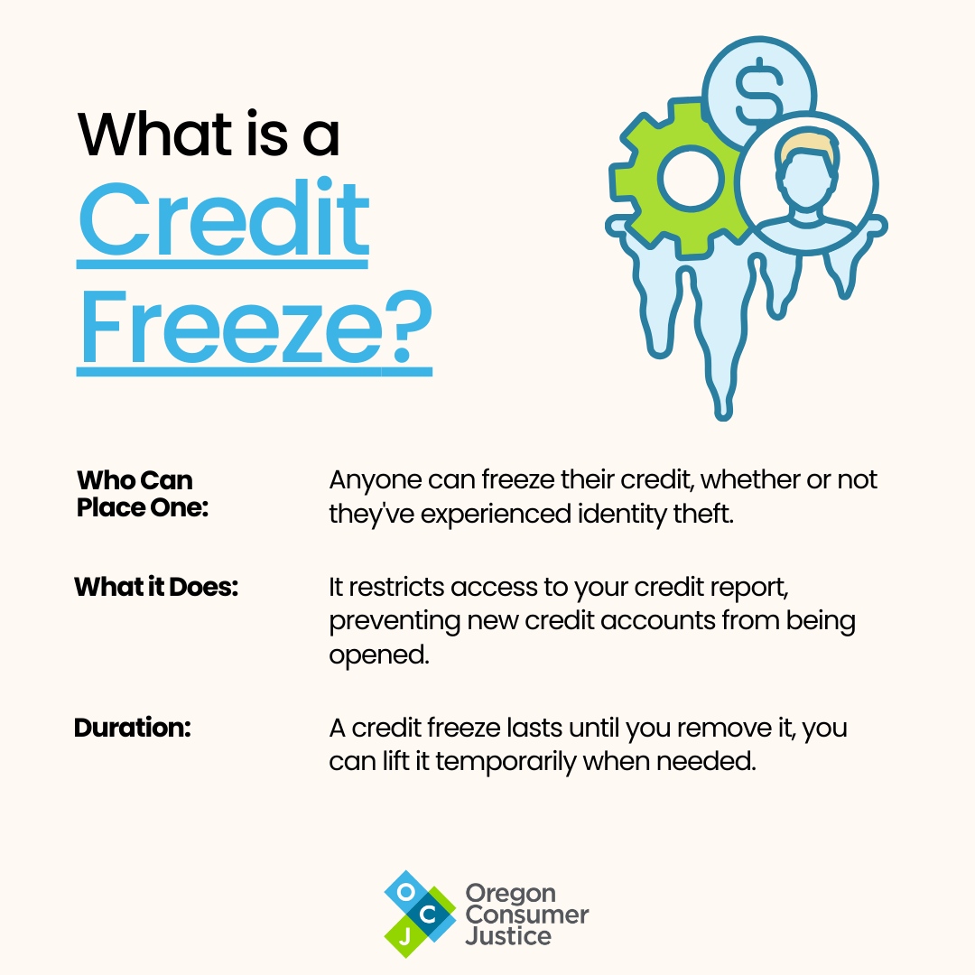 ❄️🛡️In a world where identity theft is on the rise, a credit freeze is a powerful defense. Contact each of the three credit bureaus — Equifax, Experian, and TransUnion at: cio.ist/hkx #OregonConsumerJustice #OCJ #CreditFreeze #ProtectYourIdentity