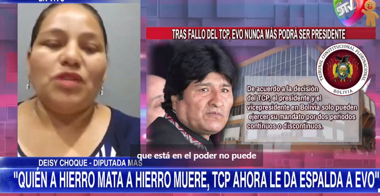 TRAIDORA #DEISYCHOQUE @deisychoque6 CONTRA EL #MASIPSP AHORA SE SACA LA CARETA Y COMULGA CON EL FASCISMO RECHAZANDO AL LIDER @evoespueblo , LO DIFAMA Y FESTEJA QUE EL TCP APRUEBE DESICION DE LA CIDH-OEA QUE ANULA AL #EVOMORALES