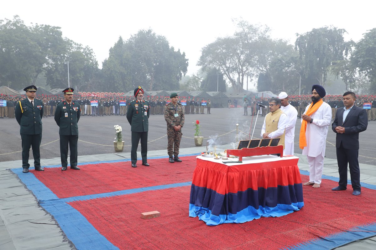 Today, we formally start the most awaited camp of the year, the Republic Day Camp. It started with an ode to all gods. Our cadets represent a true picture of our country as one. With the DG NCC in attendance, the cadets pledged to uphold the ethos of NCC in every way possible.