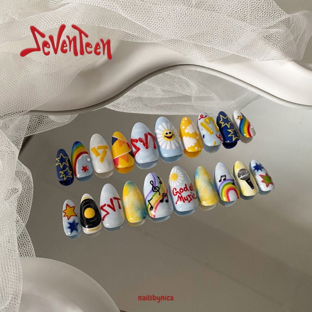 vminicaa's tweet photo. Nailsbynica | Seventeen inspired press on nails

Prices:
Seventeenth Heaven — 1,000
God of Music — 1,050

☁️Hand-made
☁️Re-useable
☁️ inclusive of application kit

Order here:
https://t.co/W1HDlOBA2z

Ship out date: January 5-10, 2024

Wts lfb ph Seventeen Follow to Bulacan https://t.co/YzORcHYmcX