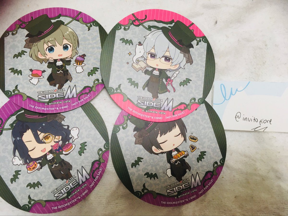 【交換】SideM アニカフェ･ Gratte コースター 特典

【譲】巻緒、アスラン、荘一郎、道夫
【求】雨彦、類、大吾

※郵送優先
※アニメイト梅田周辺手渡し可

検索からでもお気軽にお声がけください🙇‍♂️
よろしくお願いいたします！