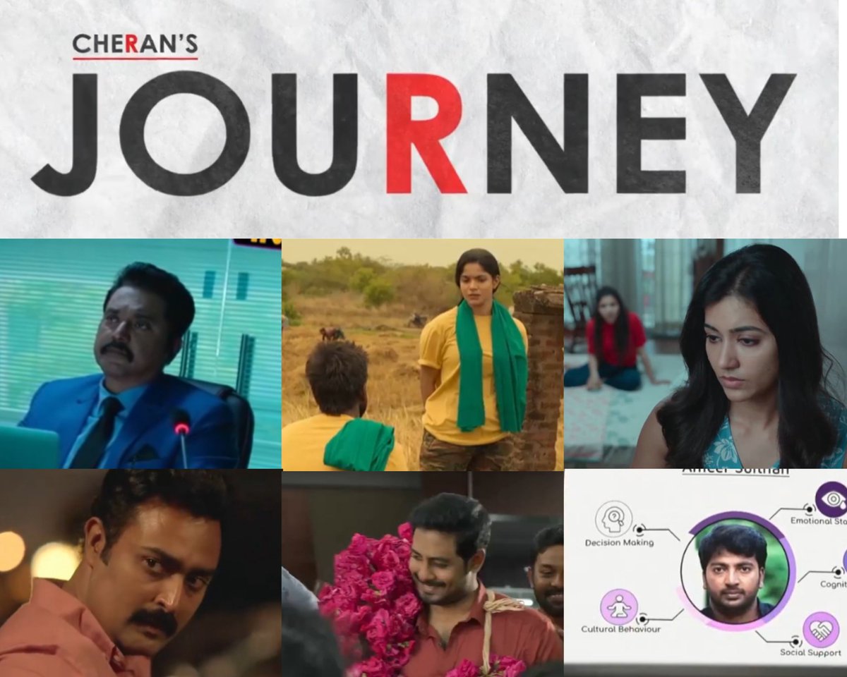 Webseries #Journey/#CheransJourney to stream on @SonyLIV from Jan 12th ✅

Cast - #Sarathkumar #Prasanna #Aari #Kalaiyarasan #Divyabharathi #AnjuKurian

Music - #Sathya (Engeyum Eppodhum)

Direction - #Cheran