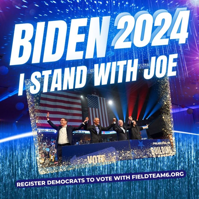 New Year’s Eve – the last day of the year and what a year it’s been. Let’s go win it all in 2024!

If you’re voting BLUE for Biden/Harris &amp; up/down your ballot in 2024, reply with a 💙, retweet this, &amp; let’s follow each other so we can be #StrongerTogether!
#Voterizer