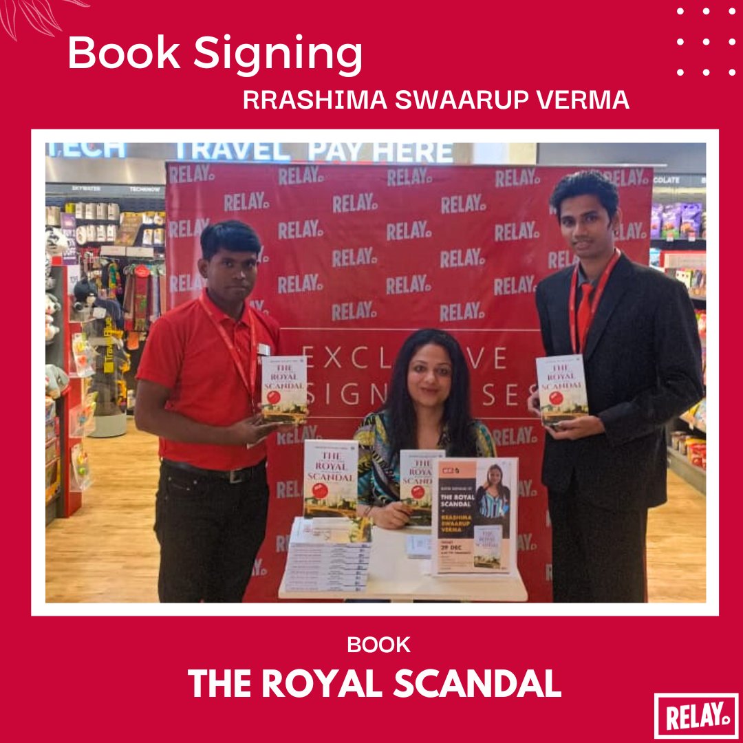 Meet your favourite author at RELAY!
.
@rrashima_swaarup_verma was at RELAY to sign her book.
.
Grab your copies now from @csmia_official
.
.
@penguinbooks #relay #post #author