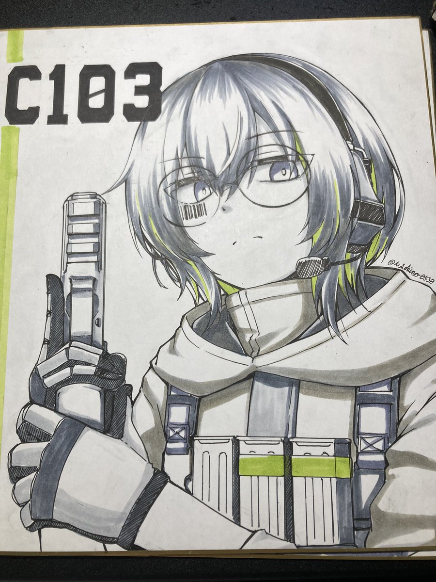 「オリジナル色紙できたので持っていきます」|関野武弘のイラスト