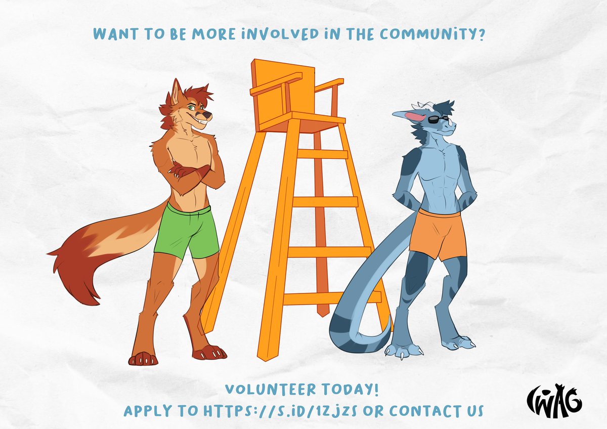 iwag_furs's tweet photo. IWAG thrives on the energy and dedication of volunteers like you! 

If you’re looking to be an integral part of the furry community and help make IWAG an unforgettable experience, we invite you to join our volunteer team.

Apply today! /s. id/1ZjzS

Art - AuroZephyr and Skyfox911 https://t.co/ZJCsCiWm1R