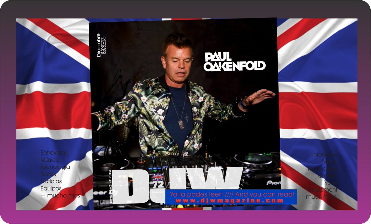 Already! you can read the DJW72 Paul Oakenfold On the site you can listen to their music. djwmagazine.com calameo.com/read/006717910… Download pdf: 4shared.com/s/fP9O91fYsge