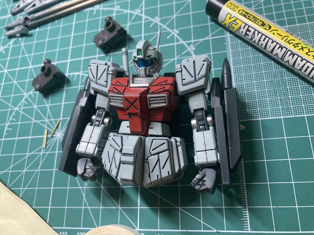 ジムスト進行中
#ガンプラ