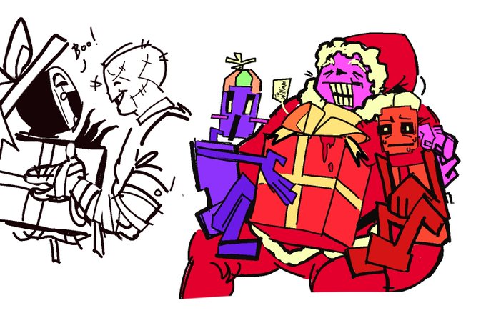 「gift box santa costume」 illustration images(Latest)