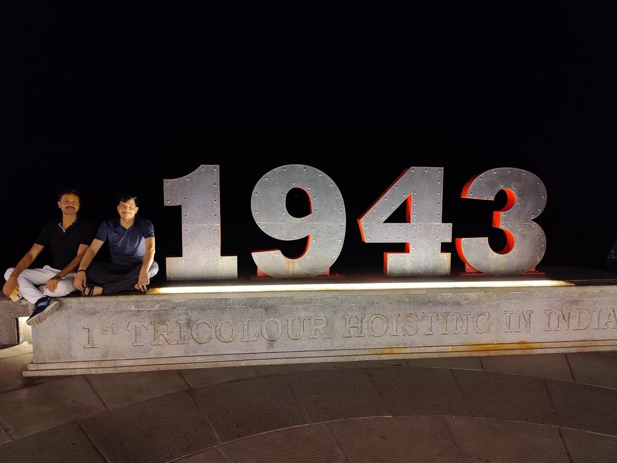 AshuPRG's tweet photo. This day in 1943, #Netaji_Subhash_Chandra_Bose declared part of India free from British rule by raising the Indian Flag at South Point, Port Blair, just 2 kms from Cellular jail
Never forget the courageous efforts and sacrifices for our freedom
@anandmishraips @AveneshRajput https://t.co/IbSuneZuBe