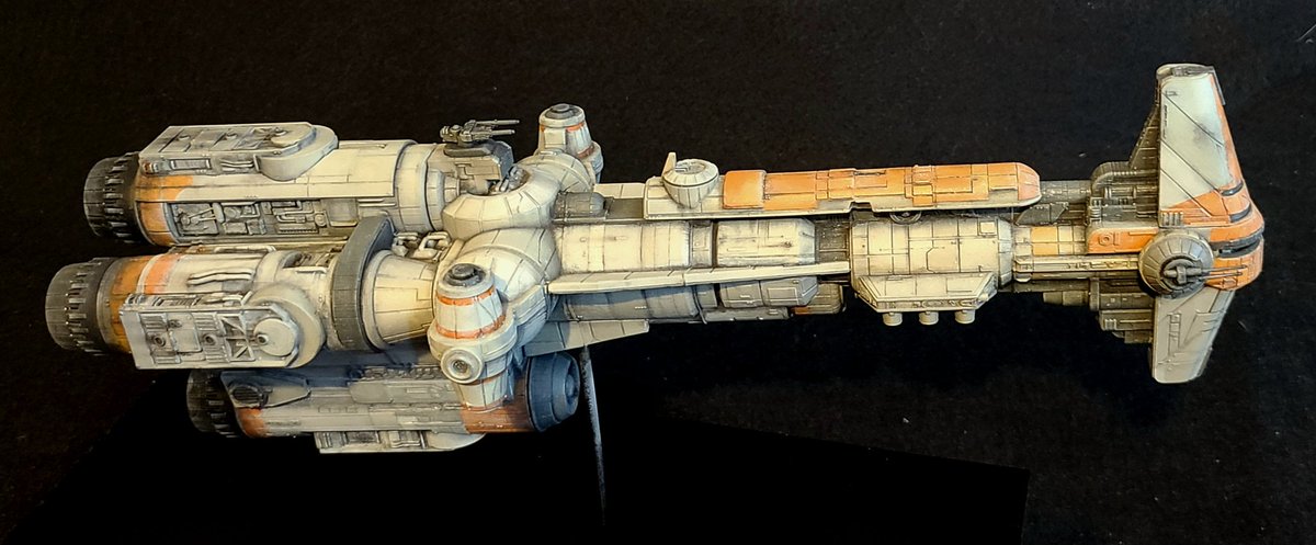 GregBoettcher5's tweet photo. Hammerhead corvette 1:350 scale. #StarWars  #Rogueone #Gambody #anycubic #archivex #sunluresin https://t.co/W2VRuwTLzW