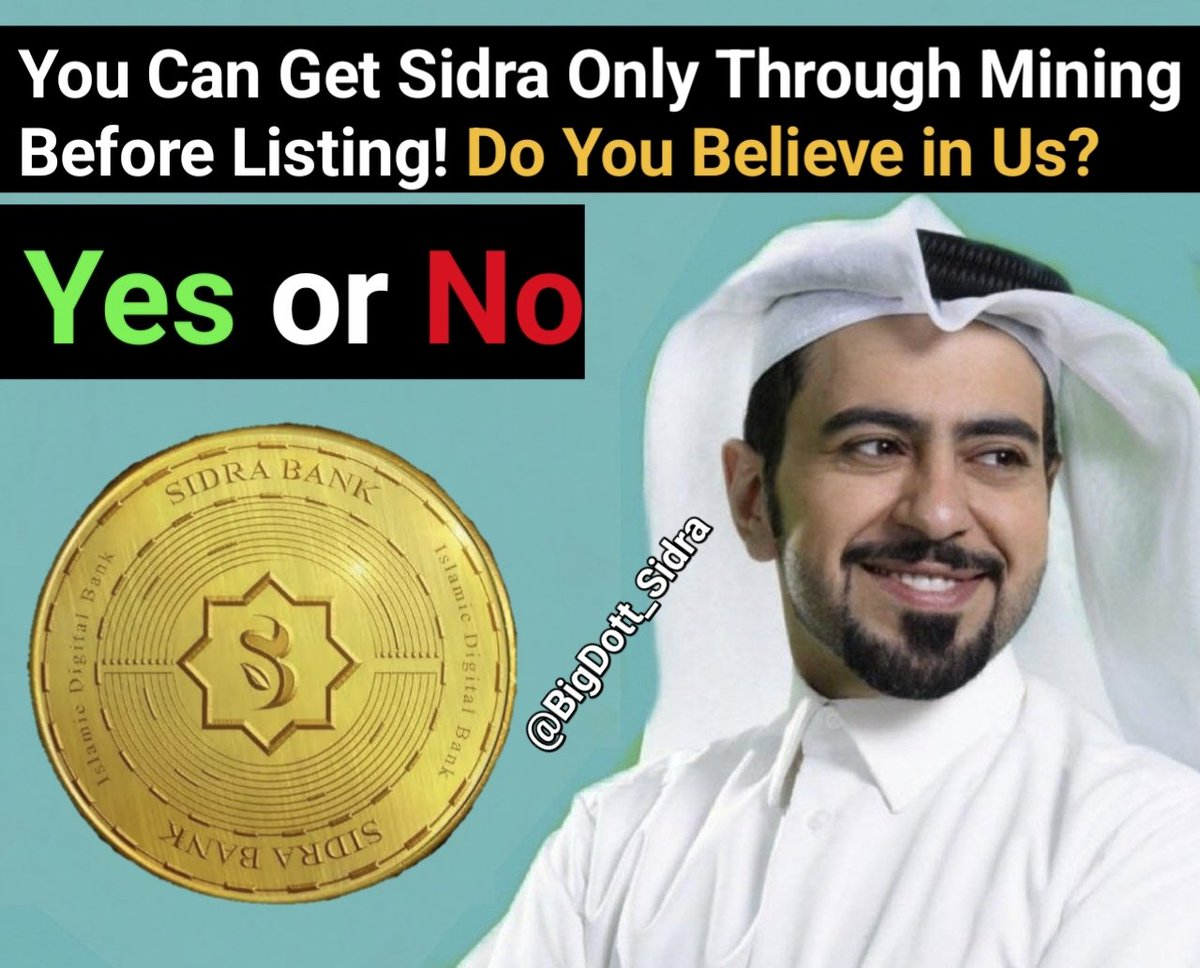 You Can Get Sidra Only Through Mining Before Listing!

Do You Believe in our Project ?  YES or No

Join Layer 2 Solution Mining Like Avive🔥🔥

App Link -

play.google.com/store/apps/det…

Invite Code - fd1f4ba380

#SidraFamily #iceNetwork #Airdrop #BTC #Solana #CORE #BNB #Binance