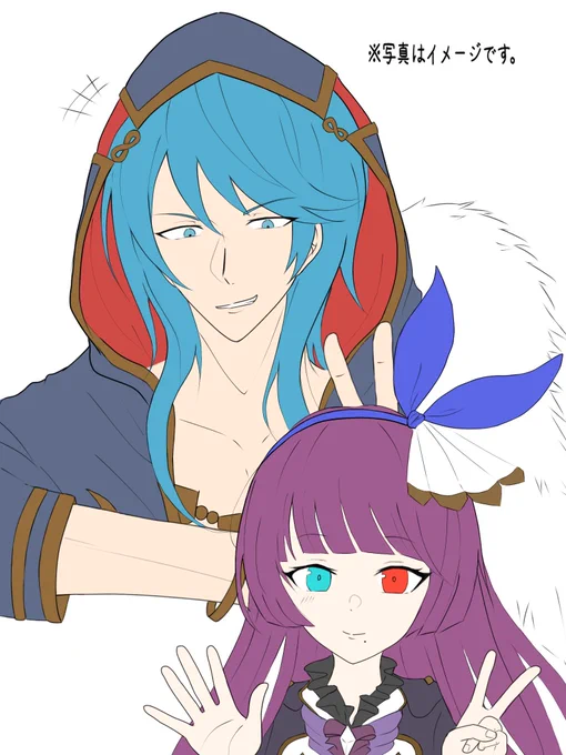ポーズも何もかもそれ仕様に描いていたにも関わらずメギド72ヶ月展の期限内に間に合わず… この二人を描いていたことだけお伝えします。追々あげられたらいいなあ…