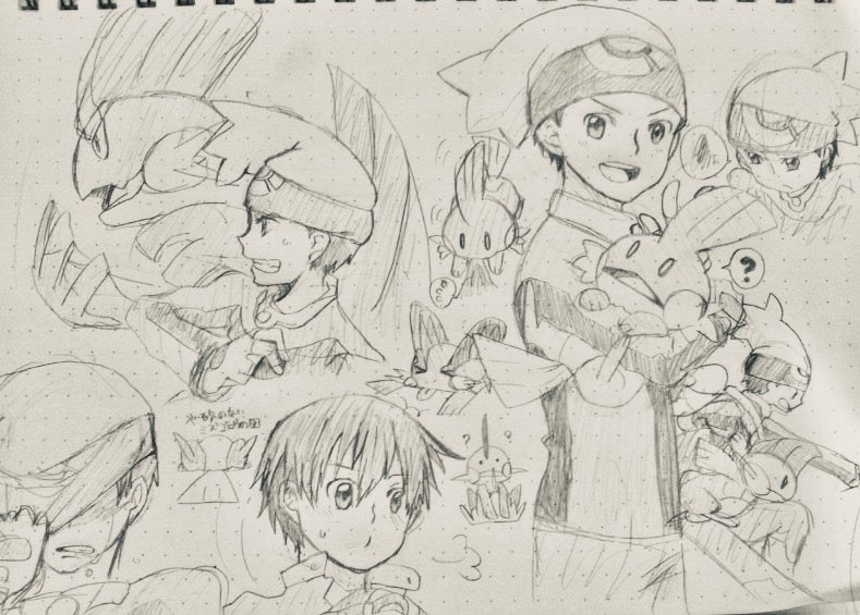 #ミズゴロウ
永遠の推しポケモンがアイコン付きハッシュタグになってるし5億年前くらいに描いた絵でも載せとくか 